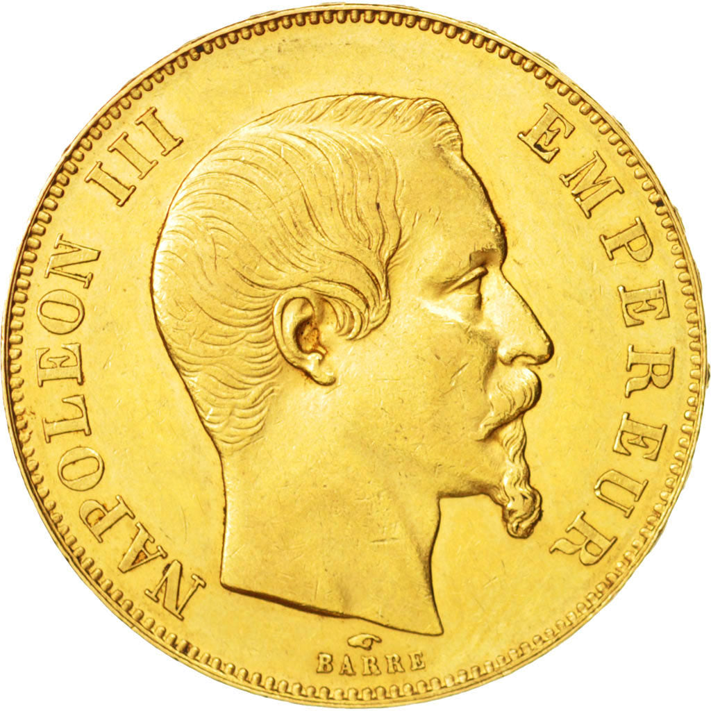 France, Napoleon III, 50 Francs, 1857, Paris, EF(40-45),Gold,KM785.1,Gadoury1111