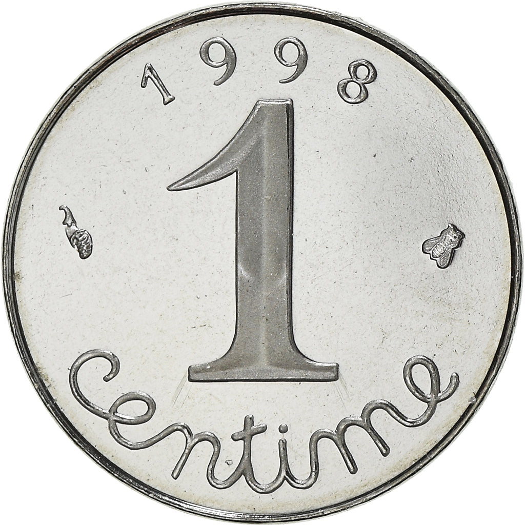 Moneta, Francia, Épi, Centime, 1998, Paris, Proof, FDC, Acciaio inossidabile