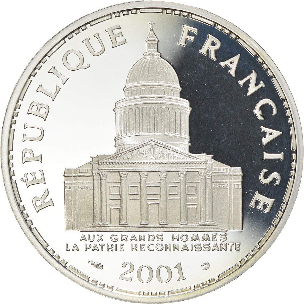 Moneta, Francia, Panthéon, 100 Francs, 2001, Paris, Proof, FDC, Argento