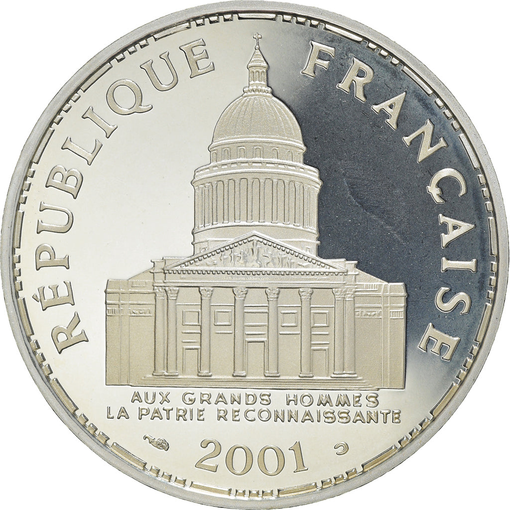Moneta, Francia, Panthéon, 100 Francs, 2001, Paris, Proof, FDC, Argento