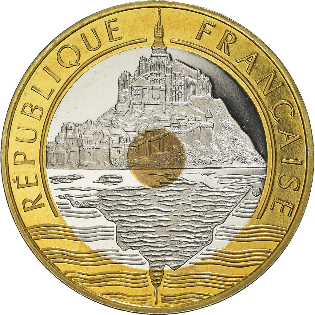 Monnaie, France, Mont Saint Michel, 20 Francs, 2001, Paris, Proof, FDC