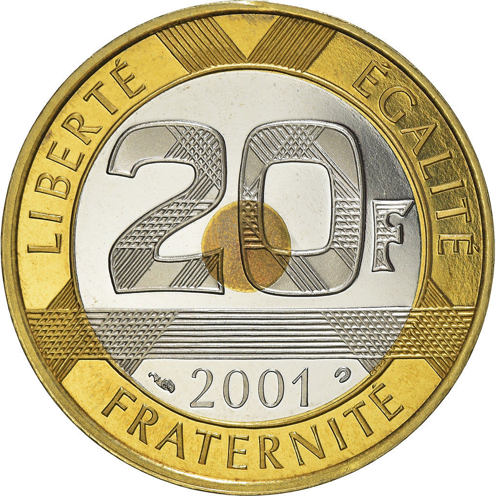 Monnaie, France, Mont Saint Michel, 20 Francs, 2001, Paris, Proof, FDC