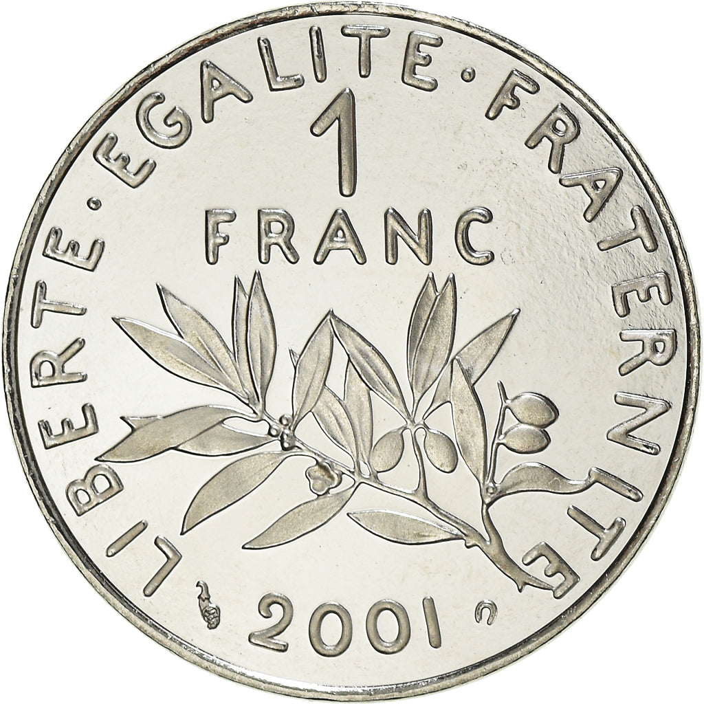 Monnaie, France, Semeuse, Franc, 2001, Paris, Proof, FDC, Nickel, Gadoury:474b