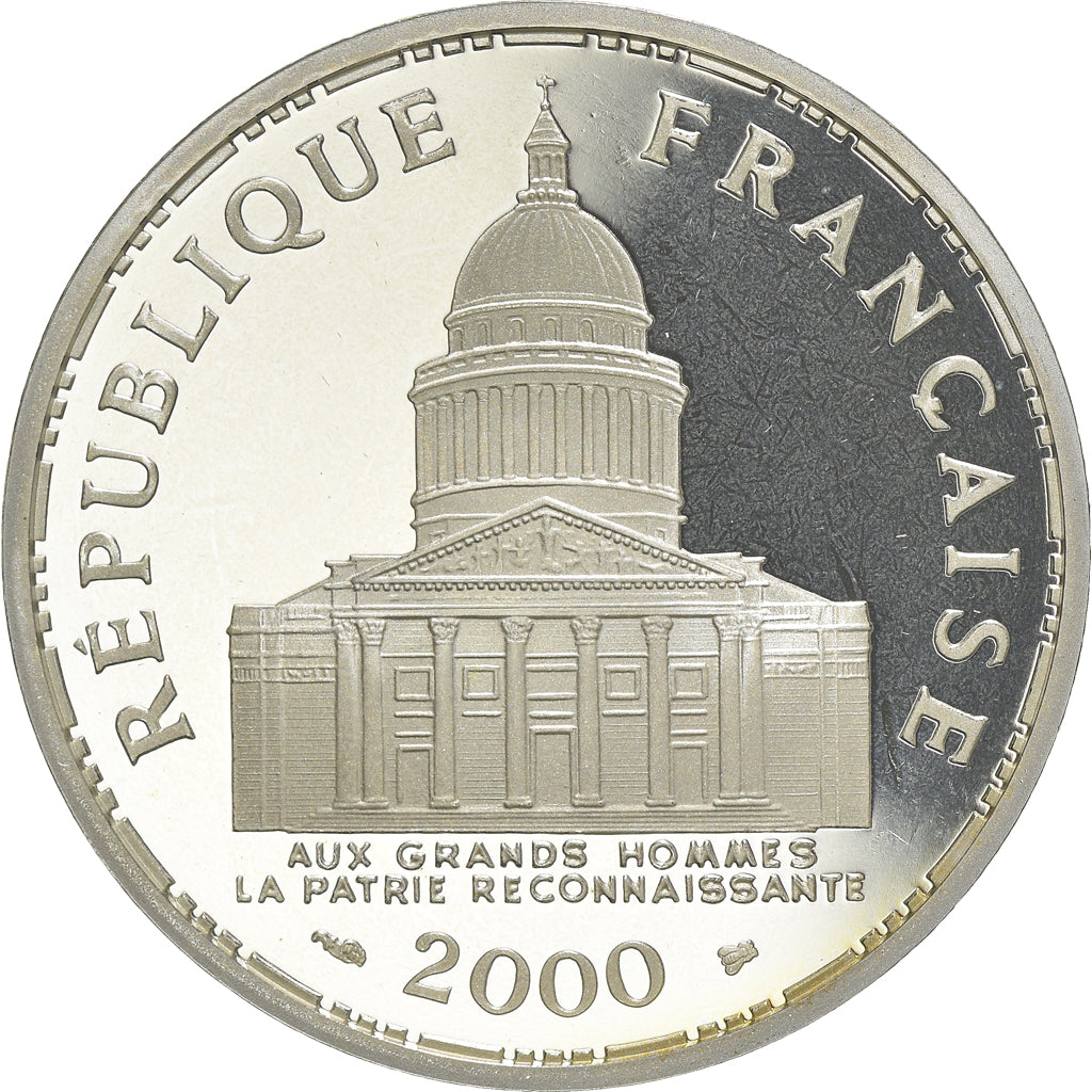Coin, France, Panthéon, 100 Francs, 2000, Paris, Proof, MS(65-70), Silver