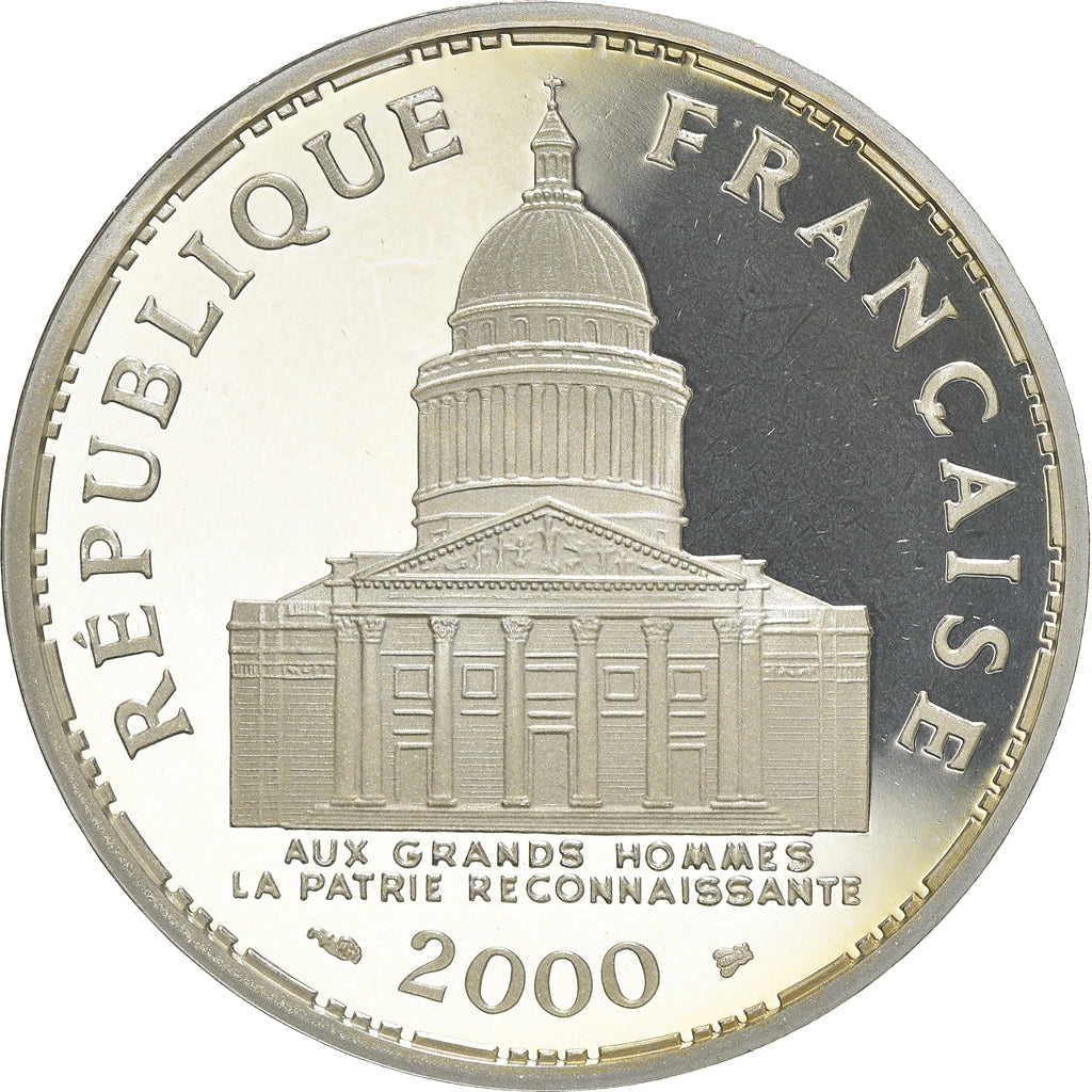 Coin, France, Panthéon, 100 Francs, 2000, Paris, Proof, MS(65-70), Silver