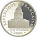 Coin, France, Panthéon, 100 Francs, 2000, Paris, Proof, MS(65-70), Silver