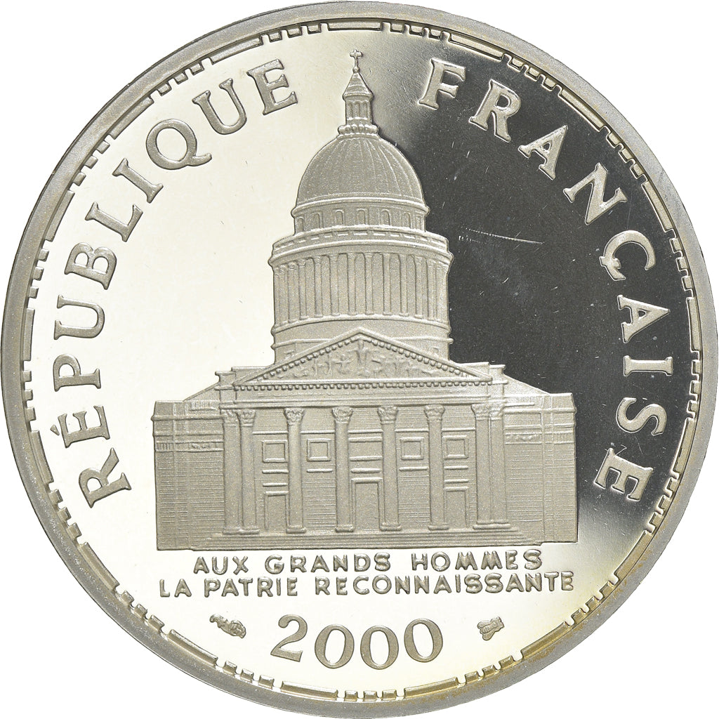 Coin, France, Panthéon, 100 Francs, 2000, Paris, Proof, MS(65-70), Silver