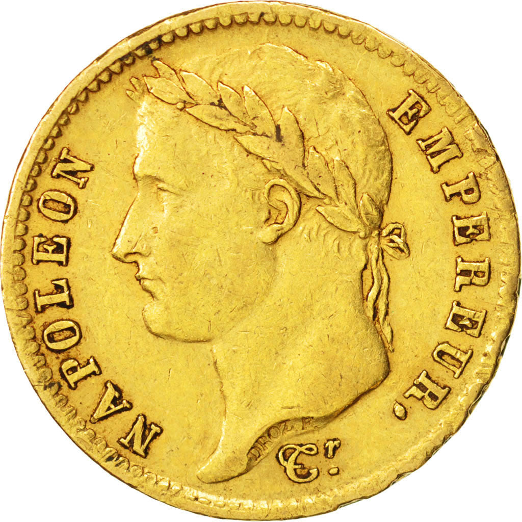 France, Napoléon I, 20 Francs, 1809, Paris, TTB, Or, KM:695.1, Gadoury:1025