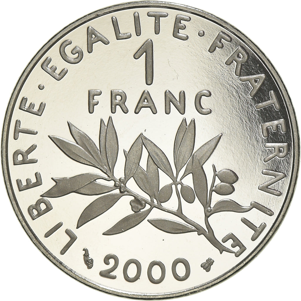 Monnaie, France, Semeuse, Franc, 2000, Paris, Proof, FDC, Nickel, Gadoury:474b