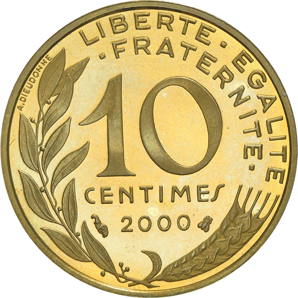 Coin, France, Marianne, 10 Centimes, 2000, Paris, Proof, MS(65-70)