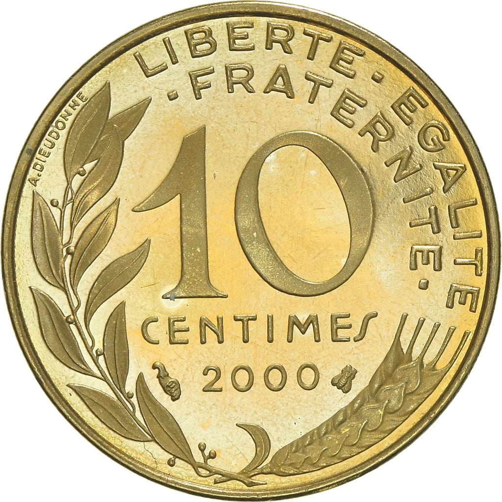 Coin, France, Marianne, 10 Centimes, 2000, Paris, Proof, MS(64)