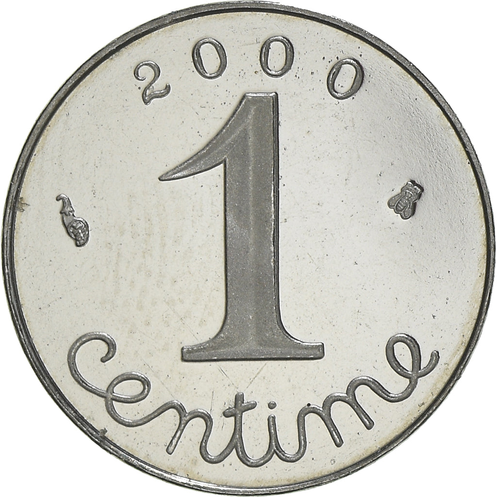 Coin, France, Épi, Centime, 2000, Paris, Proof, MS(64), Stainless Steel