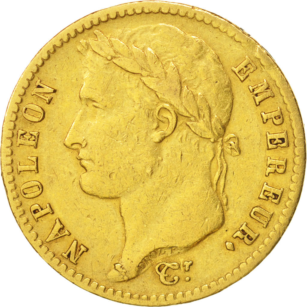 France, Napoléon I, 20 Francs, 1812, Paris, EF(40-45), Gold,KM:695.1,Gadoury1025