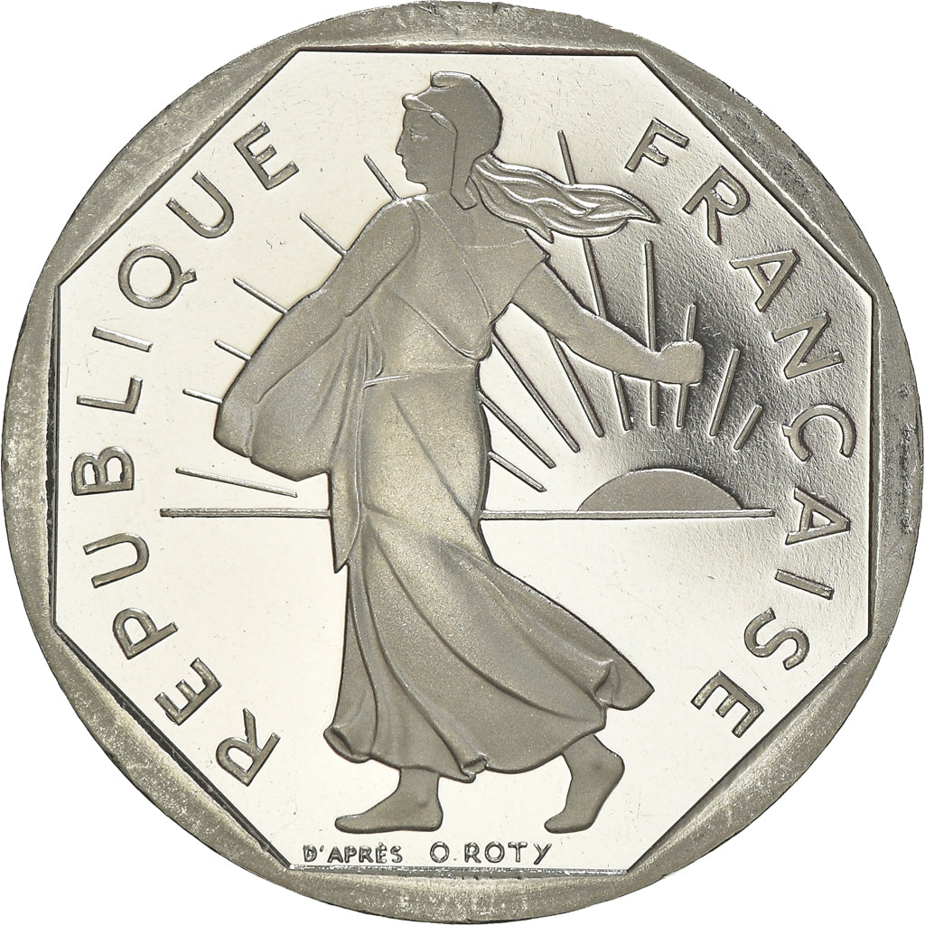 Coin, France, Semeuse, 2 Francs, 1999, Paris, Proof, MS(65-70), Nickel