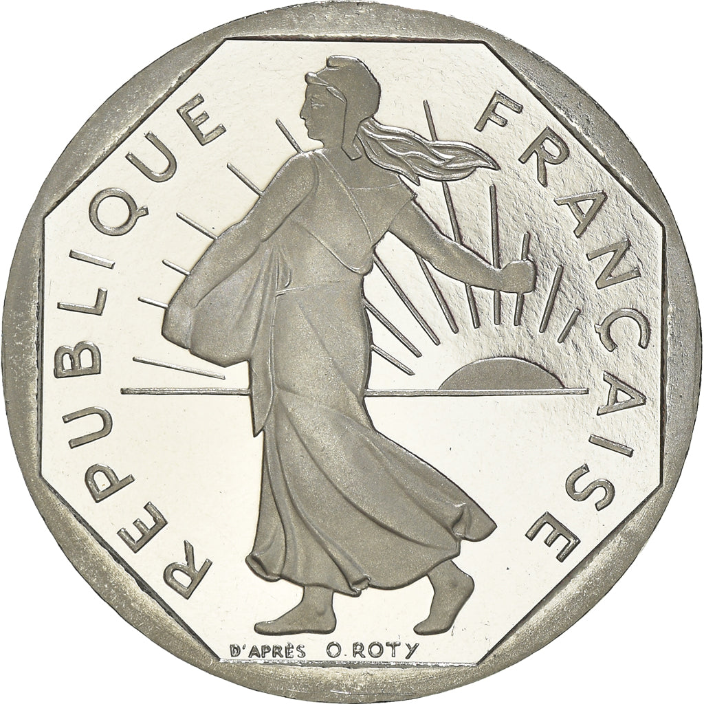 Moneta, Francia, Semeuse, 2 Francs, 1999, Paris, Proof, FDC, Nichel, KM:942.2