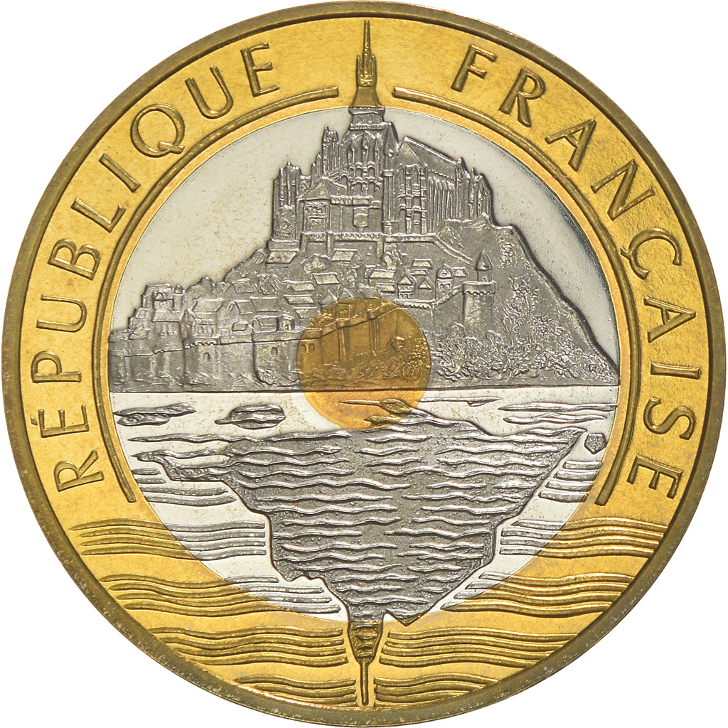 Monnaie, France, Mont Saint Michel, 20 Francs, 1997, Paris, Proof, SPL+