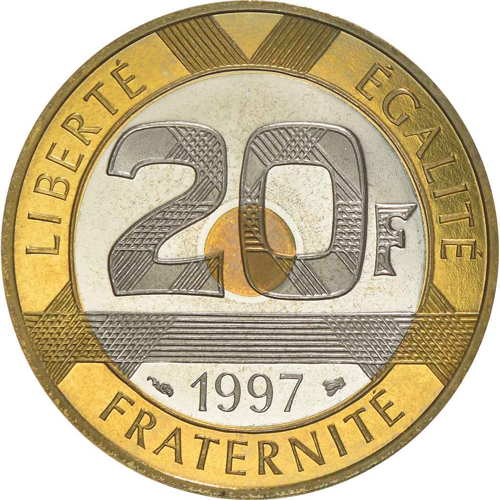 Monnaie, France, Mont Saint Michel, 20 Francs, 1997, Paris, Proof, SPL+