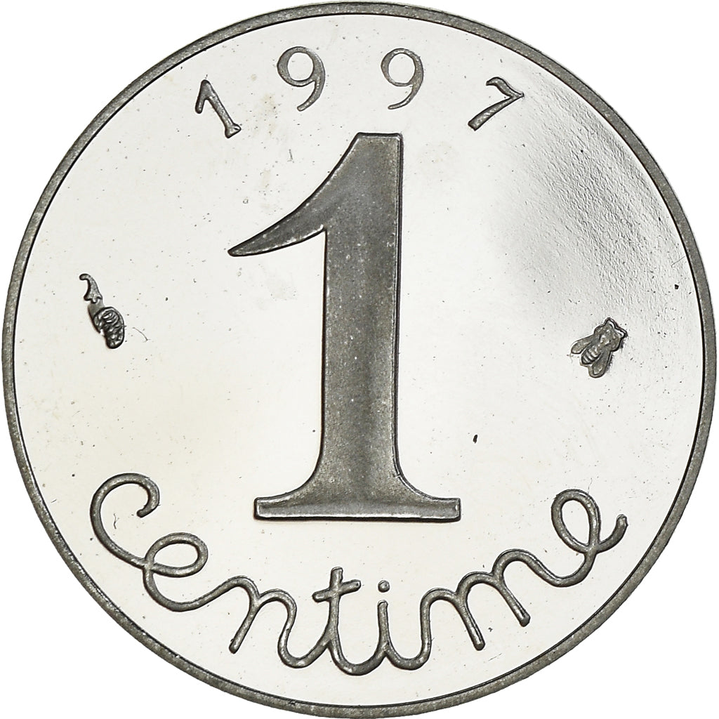 Coin, France, Épi, Centime, 1997, Paris, Proof, MS(65-70), Stainless Steel