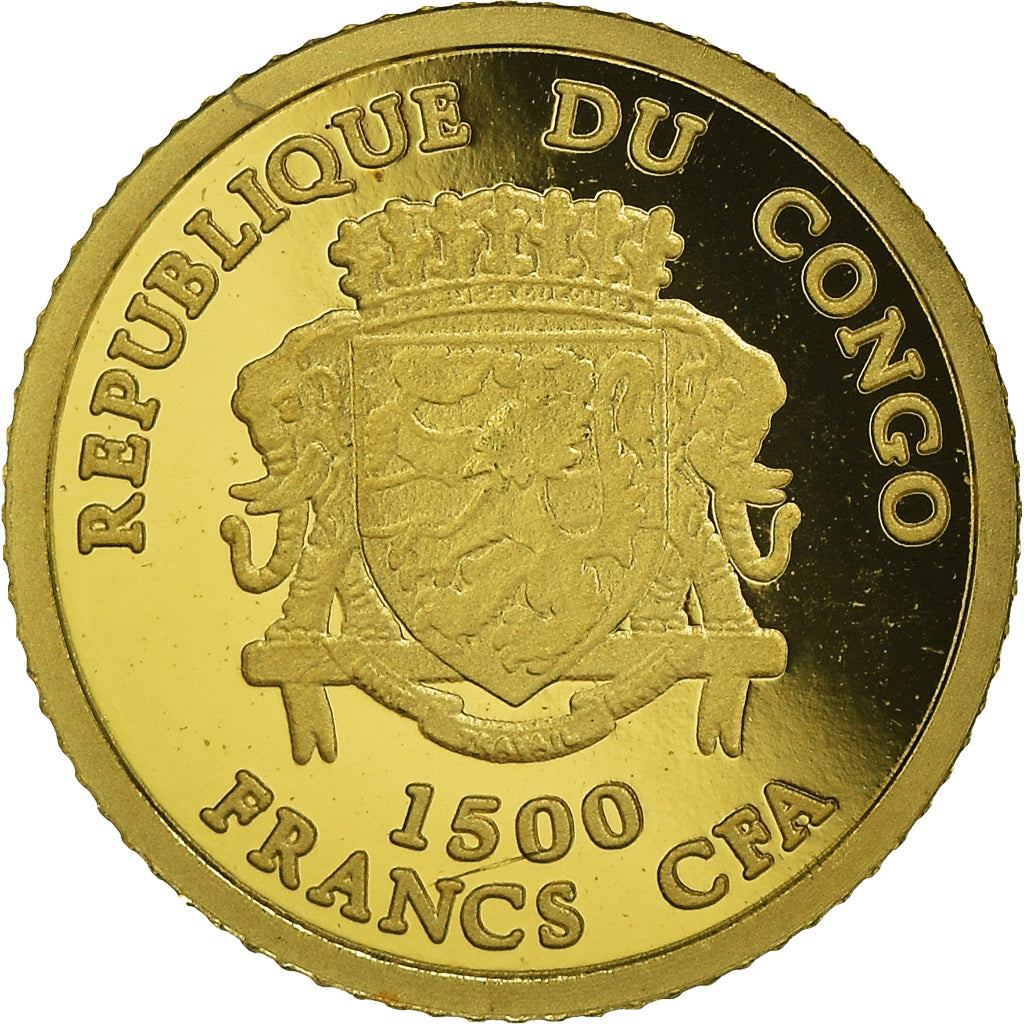 Coin, CONGO, DEMOCRATIC REPUBLIC, Napoléon Bonaparte, 1500 Francs CFA, 2007