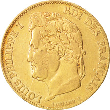 Coin, France, Louis-Philippe, 20 Francs, 1834, Paris, VF(30-35), Gold, KM:750.1