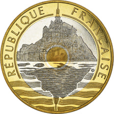 Coin, France, Mont Saint Michel, 20 Francs, 1994, Paris, Proof, MS(65-70)