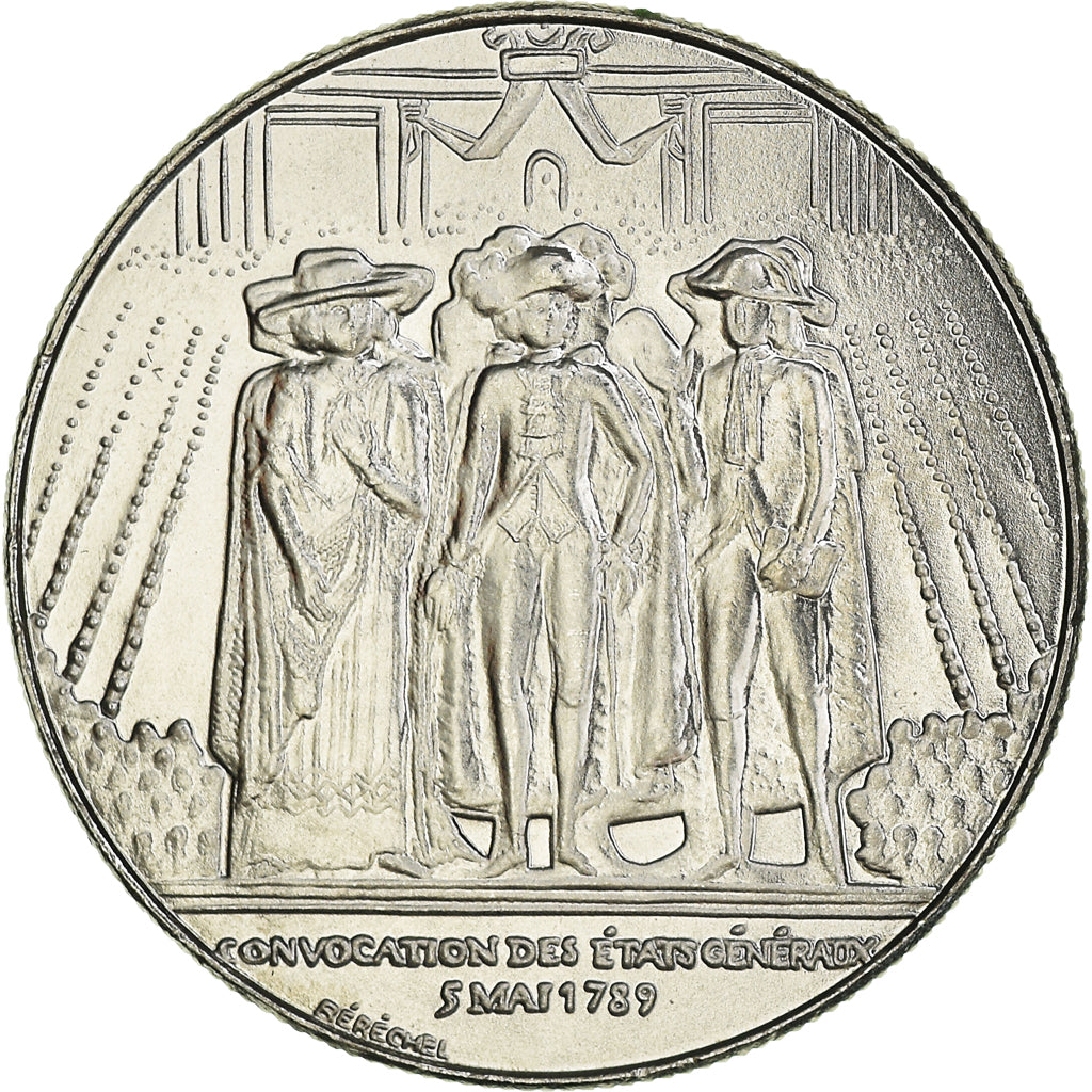 Coin, France, États généraux, Franc, 1989, MS(65-70), Nickel, KM:967