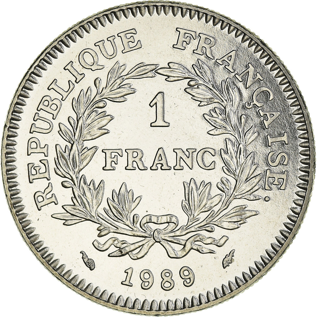 Coin, France, États généraux, Franc, 1989, MS(65-70), Nickel, KM:967
