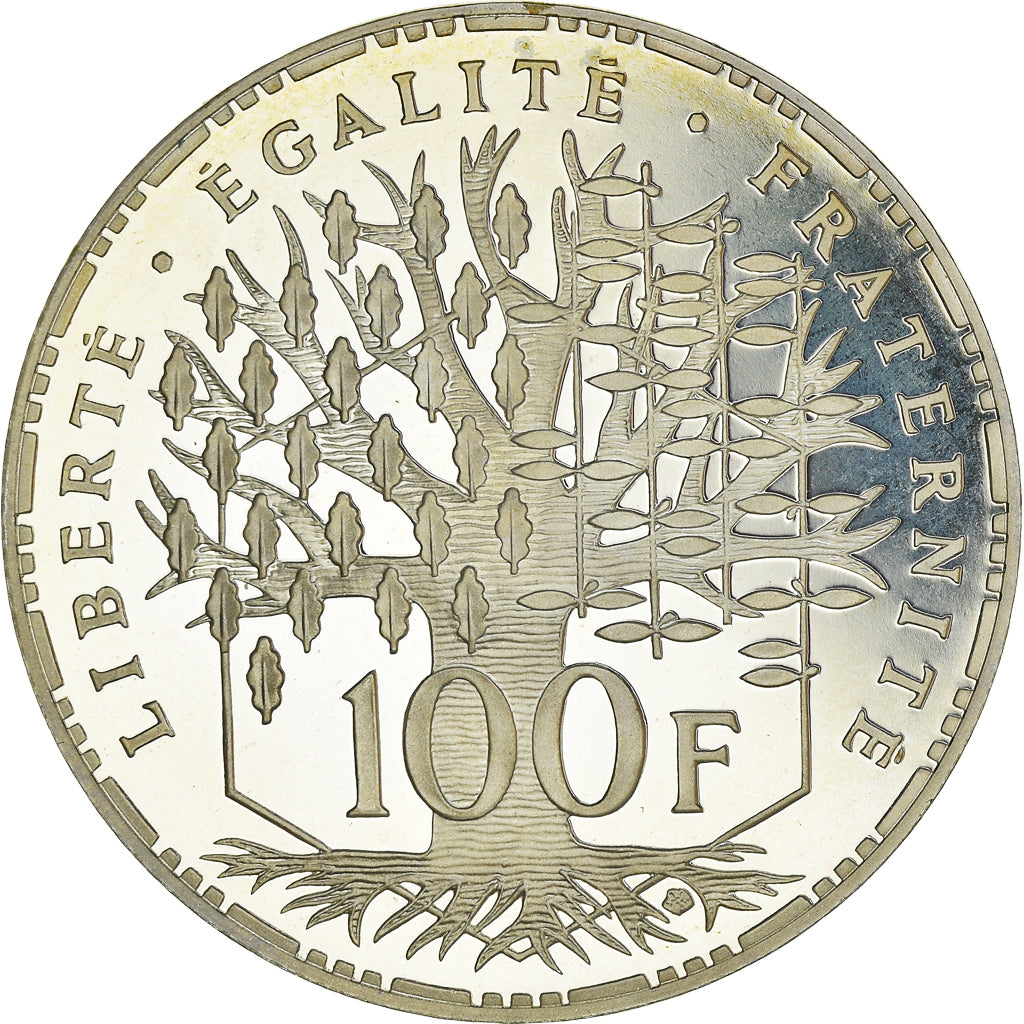 Coin, France, Panthéon, 100 Francs, 1996, Paris, Proof / BE, MS(64), Silver