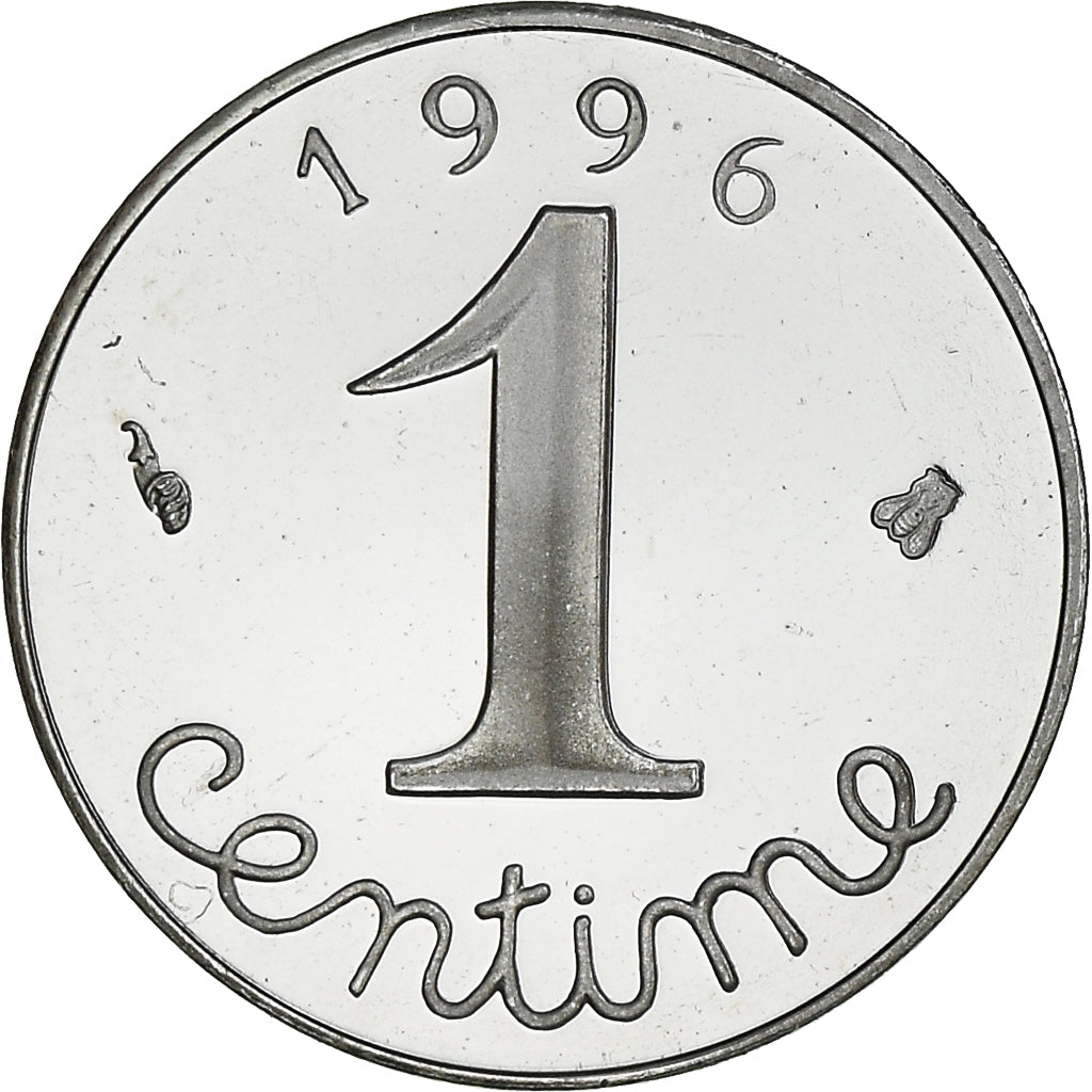 Coin, France, Épi, Centime, 1996, Paris, Proof / BE, MS(65-70), Stainless