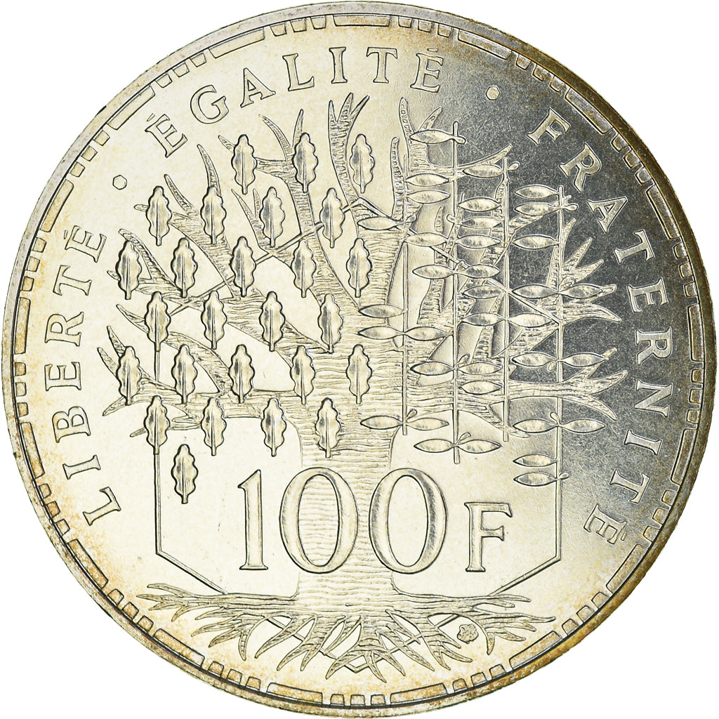 Coin, France, Panthéon, 100 Francs, 1990, Paris, FDC, MS(65-70), Silver