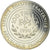Moeda, França, Charlemagne, 100 Francs, 1990, Paris, FDC, MS(65-70), Prata