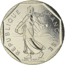 Moneta, Francia, Semeuse, 2 Francs, 1990, Paris, FDC, FDC, Nichel, KM:942.1