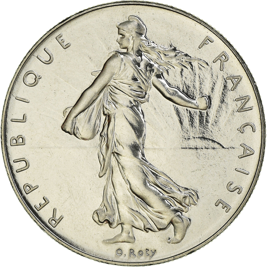 Coin, France, Semeuse, Franc, 1990, Paris, FDC, MS(65-70), Nickel, KM:925.1