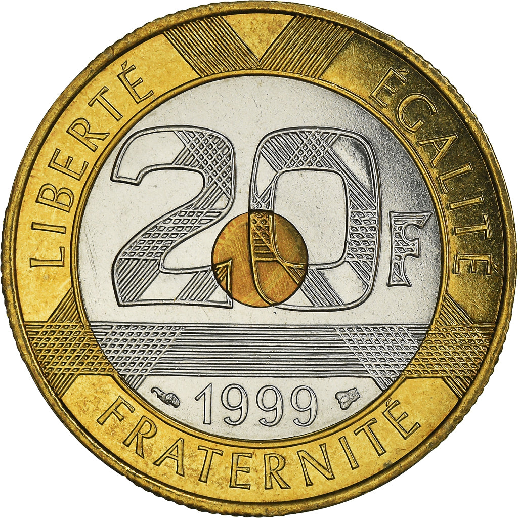 Monnaie, France, Mont Saint Michel, 20 Francs, 1999, Pessac, FDC, FDC