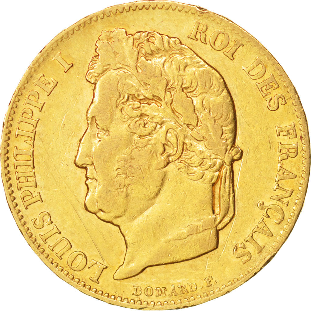 Frankreich, Louis-Philippe, 20 Francs, 1840, Paris, SS,Gold,KM:750.1,Gadoury1031