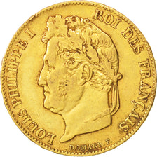 France, Louis-Philippe, 20 Francs,1841,Paris,EF(40-45),Gold,KM:750.1,Gadoury1031