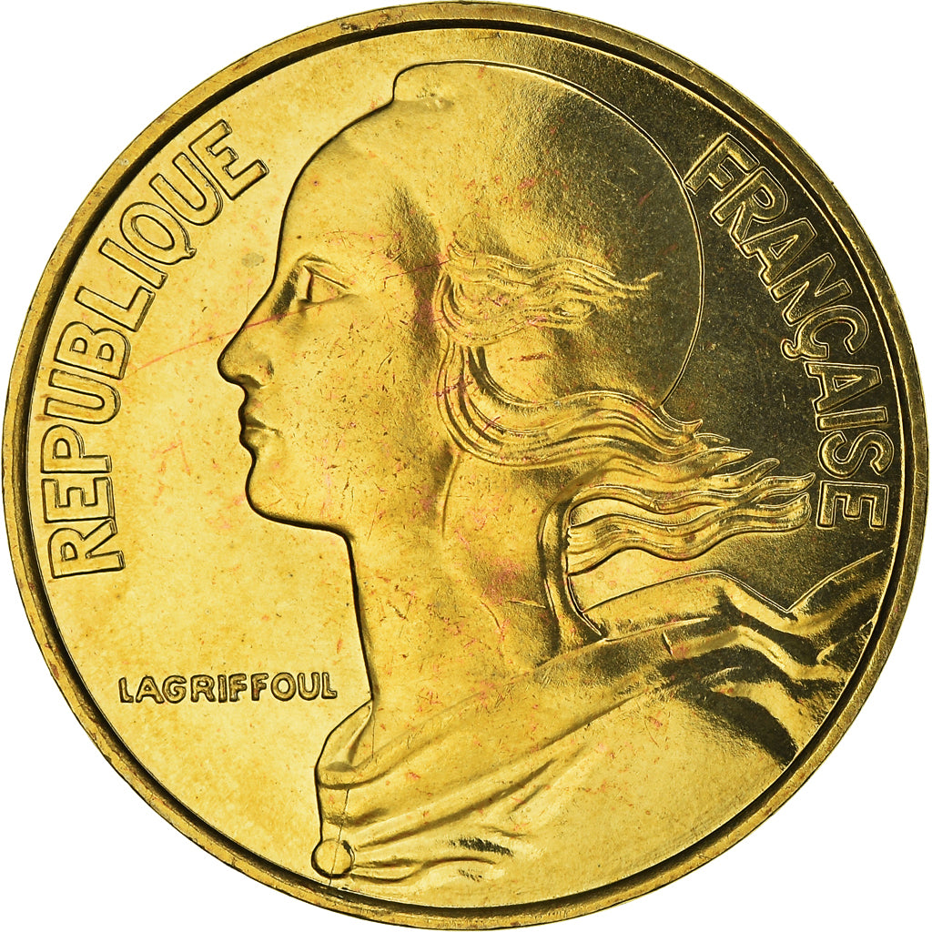 Moneta, Francia, Marianne, 20 Centimes, 1999, Paris, Lagriffoul, FDC
