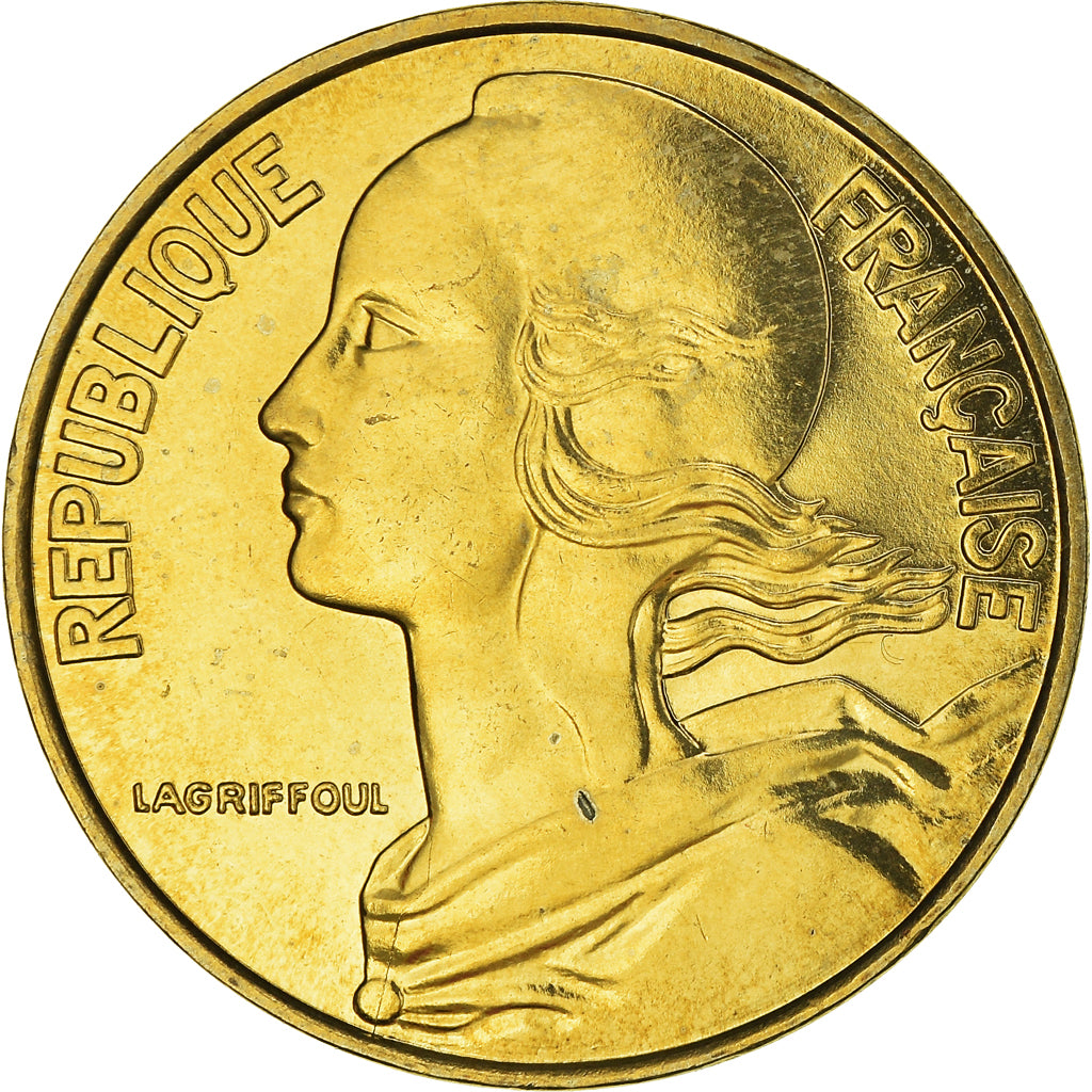 Moneta, Francia, Marianne, 20 Centimes, 1999, Paris, Lagriffoul, FDC