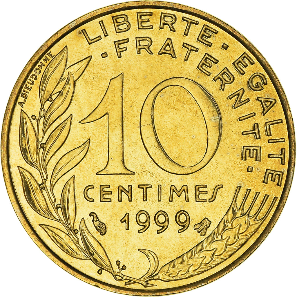 Coin, France, Marianne, 10 Centimes, 1999, Paris, FDC, MS(65-70)