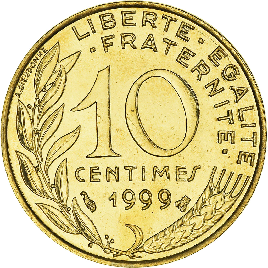 Coin, France, Marianne, 10 Centimes, 1999, Paris, FDC, MS(65-70)