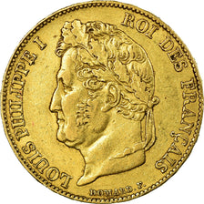 Moneta, Francia, Louis-Philippe, 20 Francs, 1848, Paris, BB+, Oro, KM:750.1