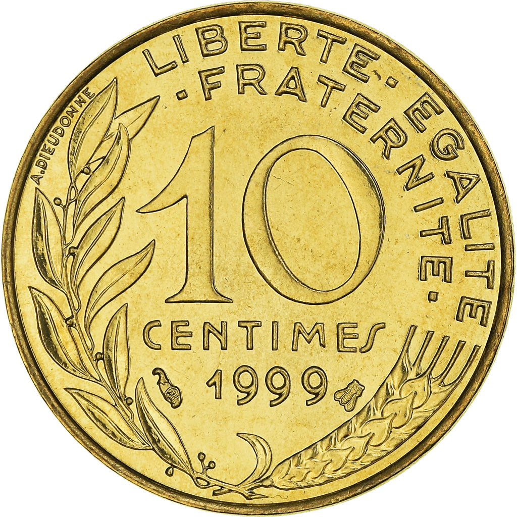 Coin, France, Marianne, 10 Centimes, 1999, Paris, FDC, MS(65-70)
