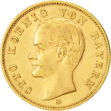 Deutsch Staaten, BAVARIA, Otto, 20 Mark, 1905, Munich, SS, Gold, KM:920