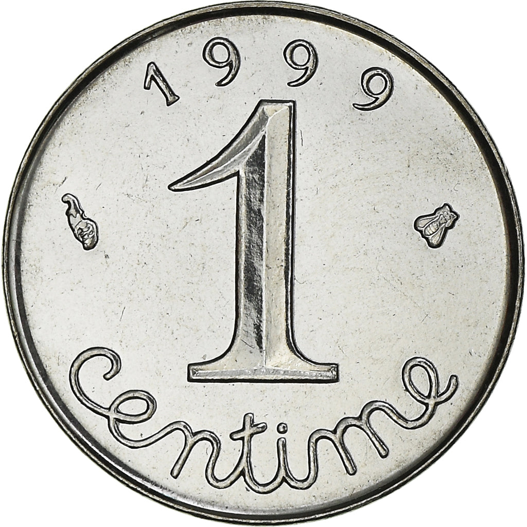 Monnaie, France, Épi, Centime, 1999, Paris, BU, FDC, Acier inoxydable