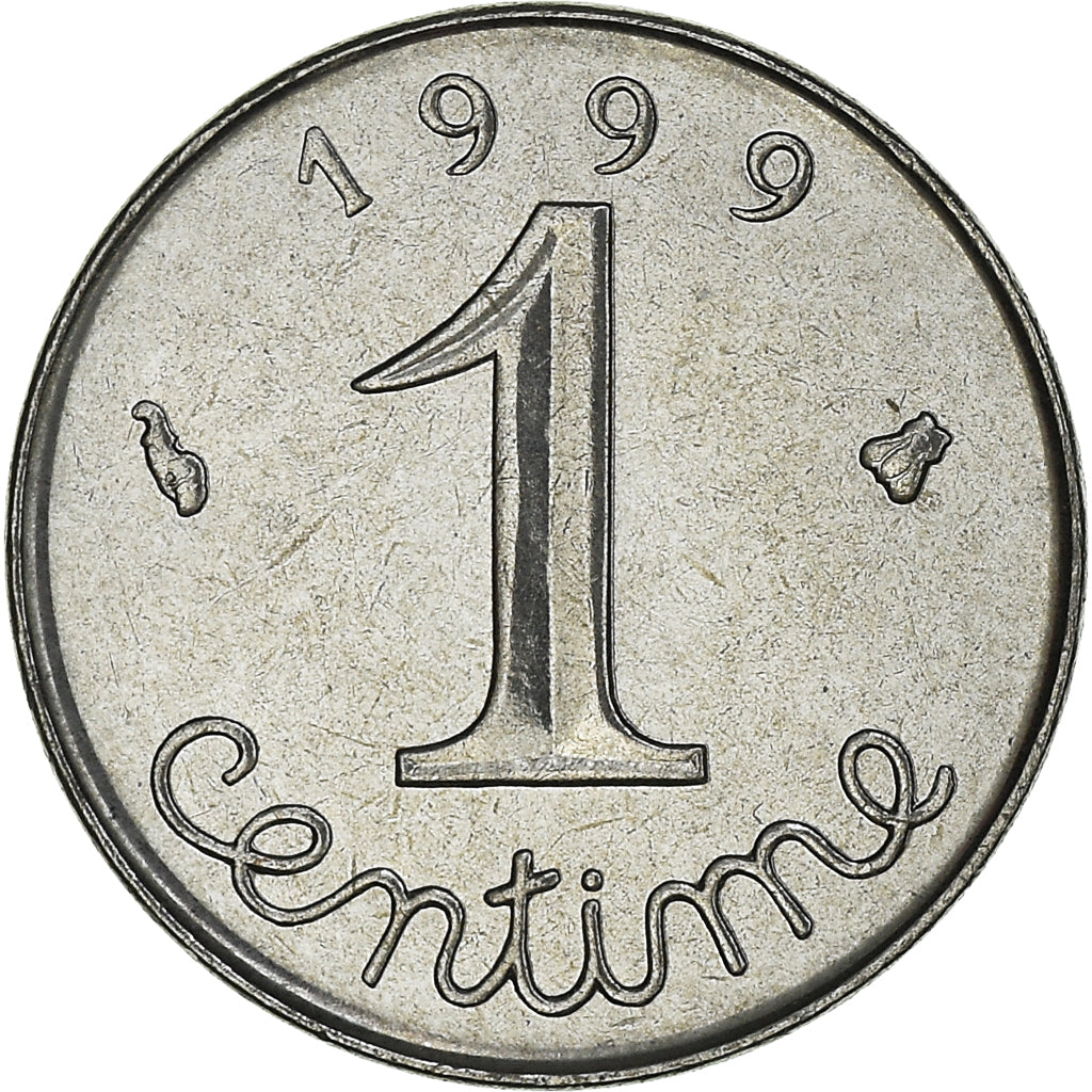 Münze, Frankreich, Épi, Centime, 1999, Paris, BU, STGL, Stainless Steel