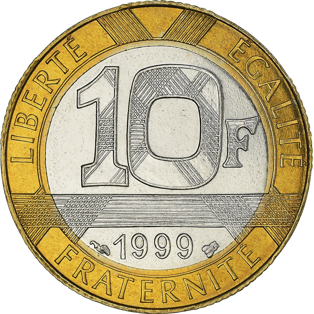 Münze, Frankreich, Génie, 10 Francs, 1999, Paris, BU, STGL, Aluminum-Bronze