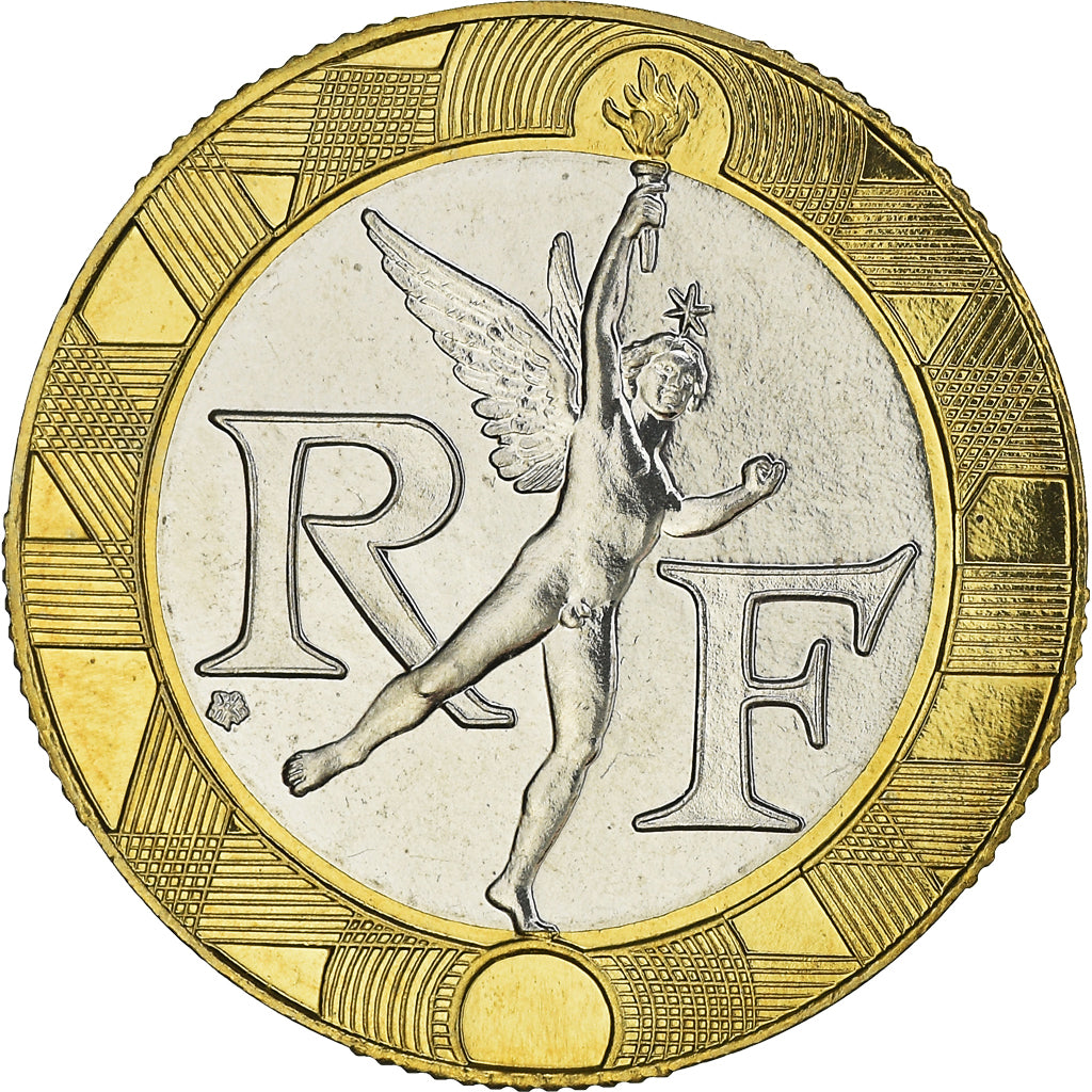 Coin, France, Génie, 10 Francs, 1999, Paris, BU, MS(65-70), Aluminum-Bronze