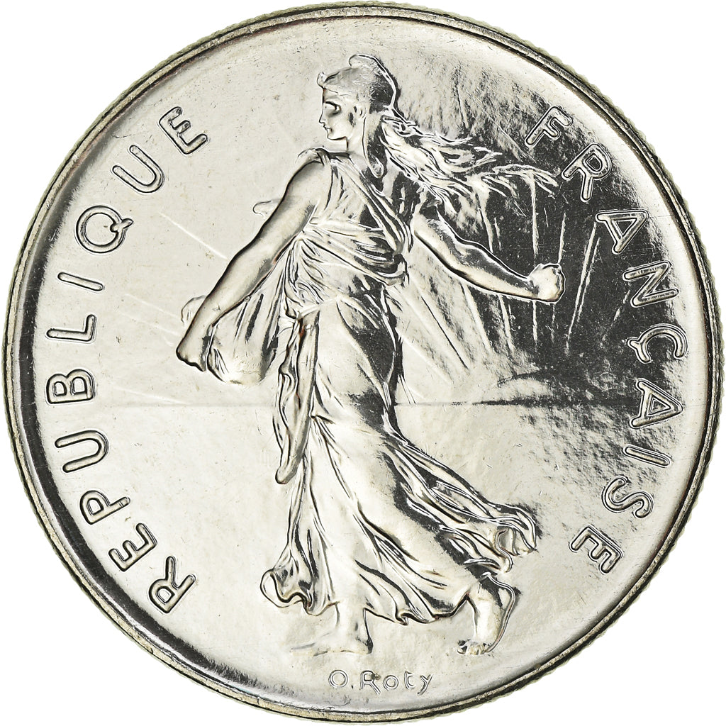 Münze, Frankreich, Semeuse, 5 Francs, 1999, Paris, BU, STGL, Nickel Clad