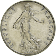 Coin, France, Semeuse, 1/2 Franc, 1999, Paris, BU, MS(65-70), Nickel, KM:931.1