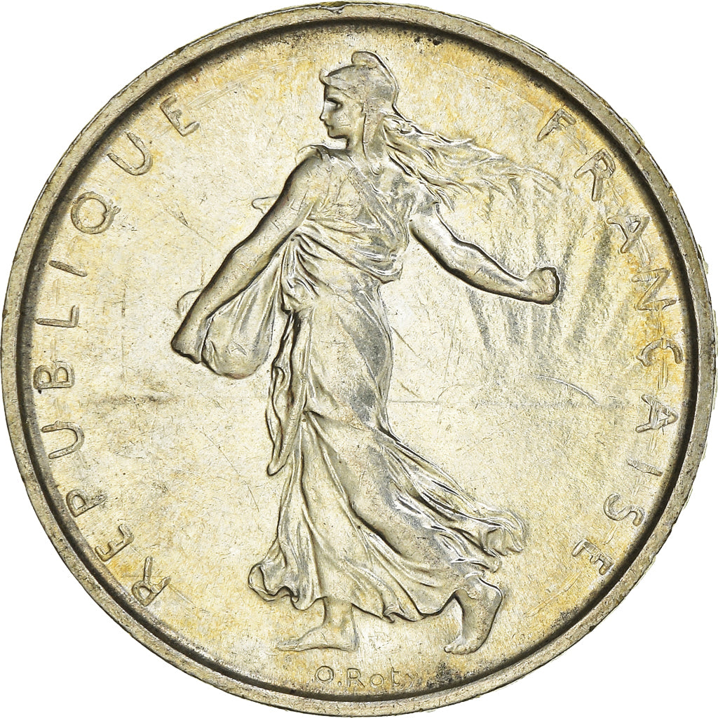 Coin, France, Semeuse, 5 Francs, 1969, AU(55-58), Silver, KM:926, Gadoury:770